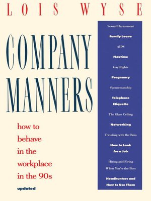cover image of Company Manners